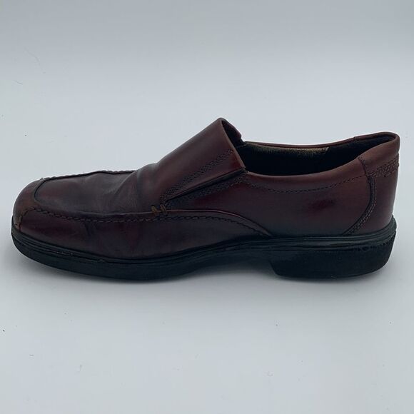 ECCO mahogany, brown leather slip on men’s loafers ￼size 43 main image 9